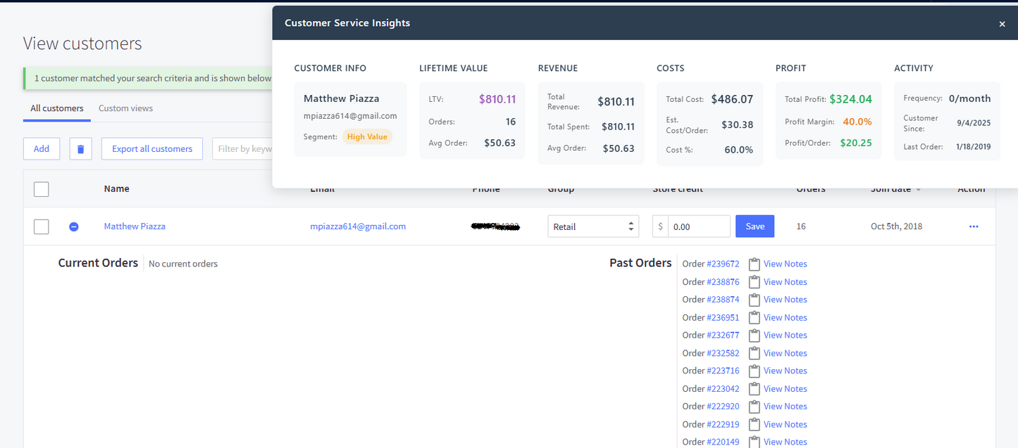 BigCommerce CS Insights at $20