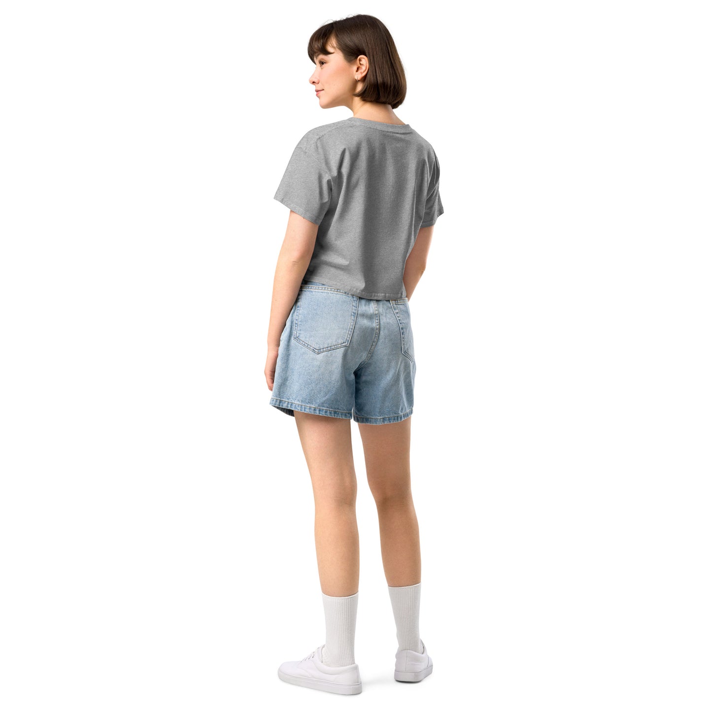 Women’s crop top - Light with Black Script