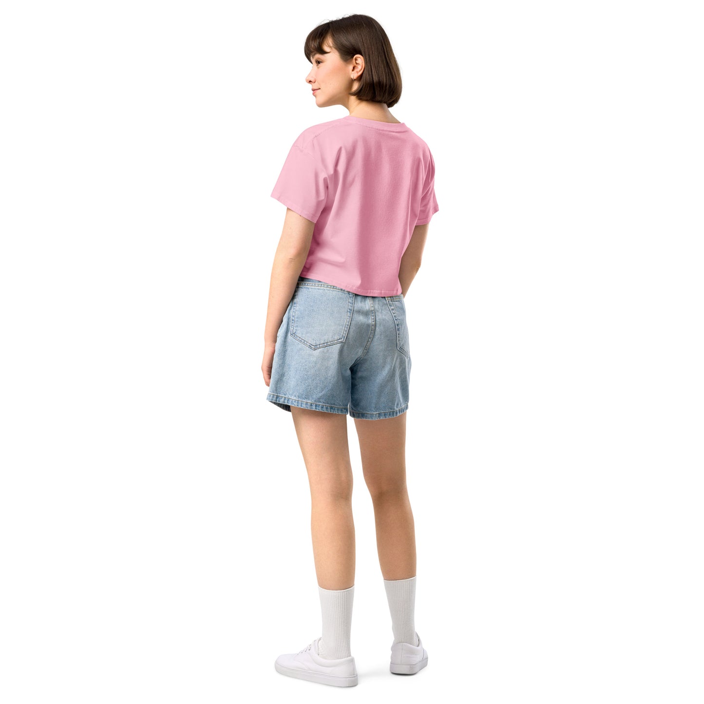 Women’s crop top - Light with Black Script