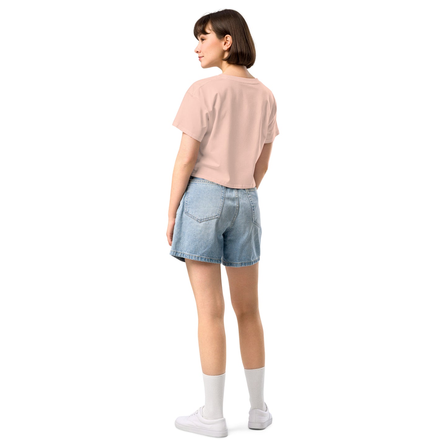Women’s crop top - Light with Black Script